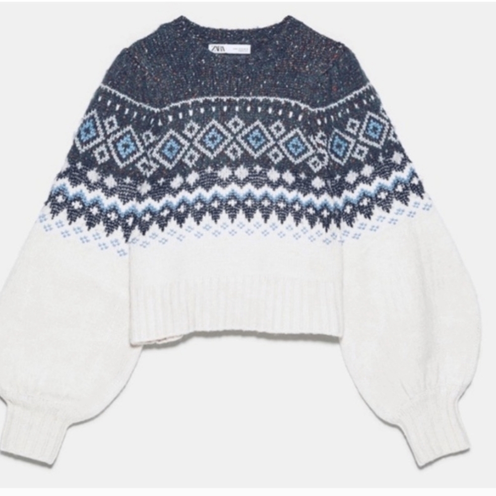 Zara Patterned Sweater - Picture 2 of 9